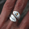 Rotkehlchen Spiralring