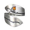 Rotkehlchen Spiralring